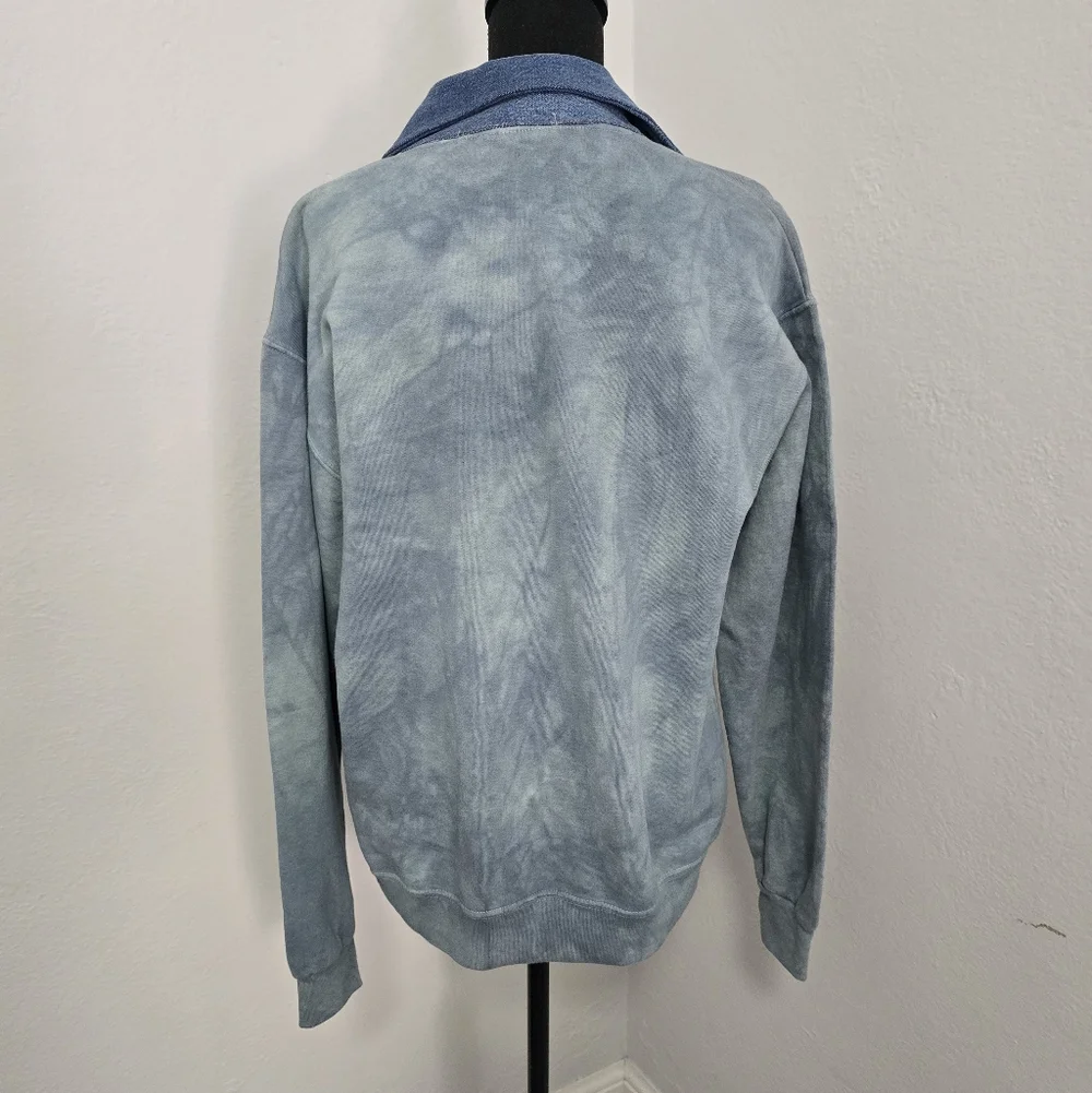 NWOT Free People x Tricia Fix Denim Collar Shirt Xsmall - Picture 4 of 5